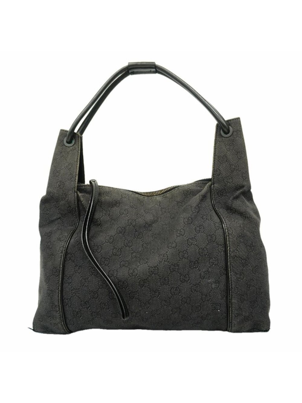 Gucci Shoulder Bag Denim Black